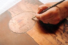 drawing etching plate